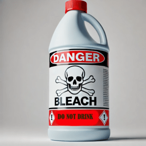 bleach for a urine test
