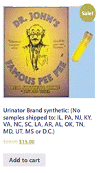 Urinator Brand Pee Dr Johns